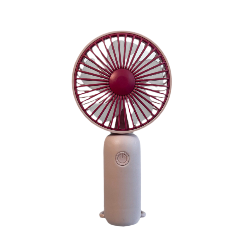 Standing mini fan - Pink with hot pink fan cover