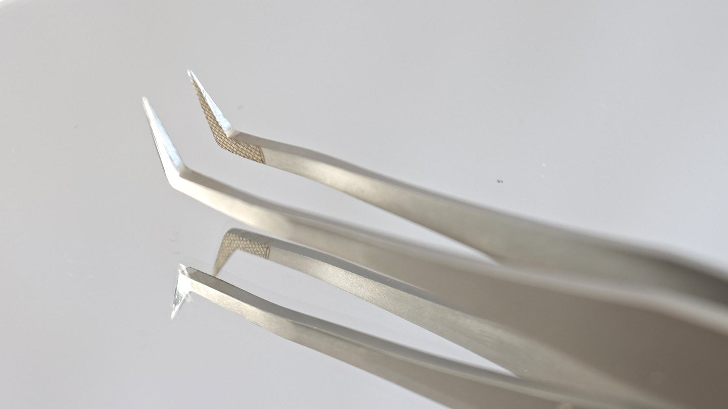 Fiber Tip Lash Extension Tweezer