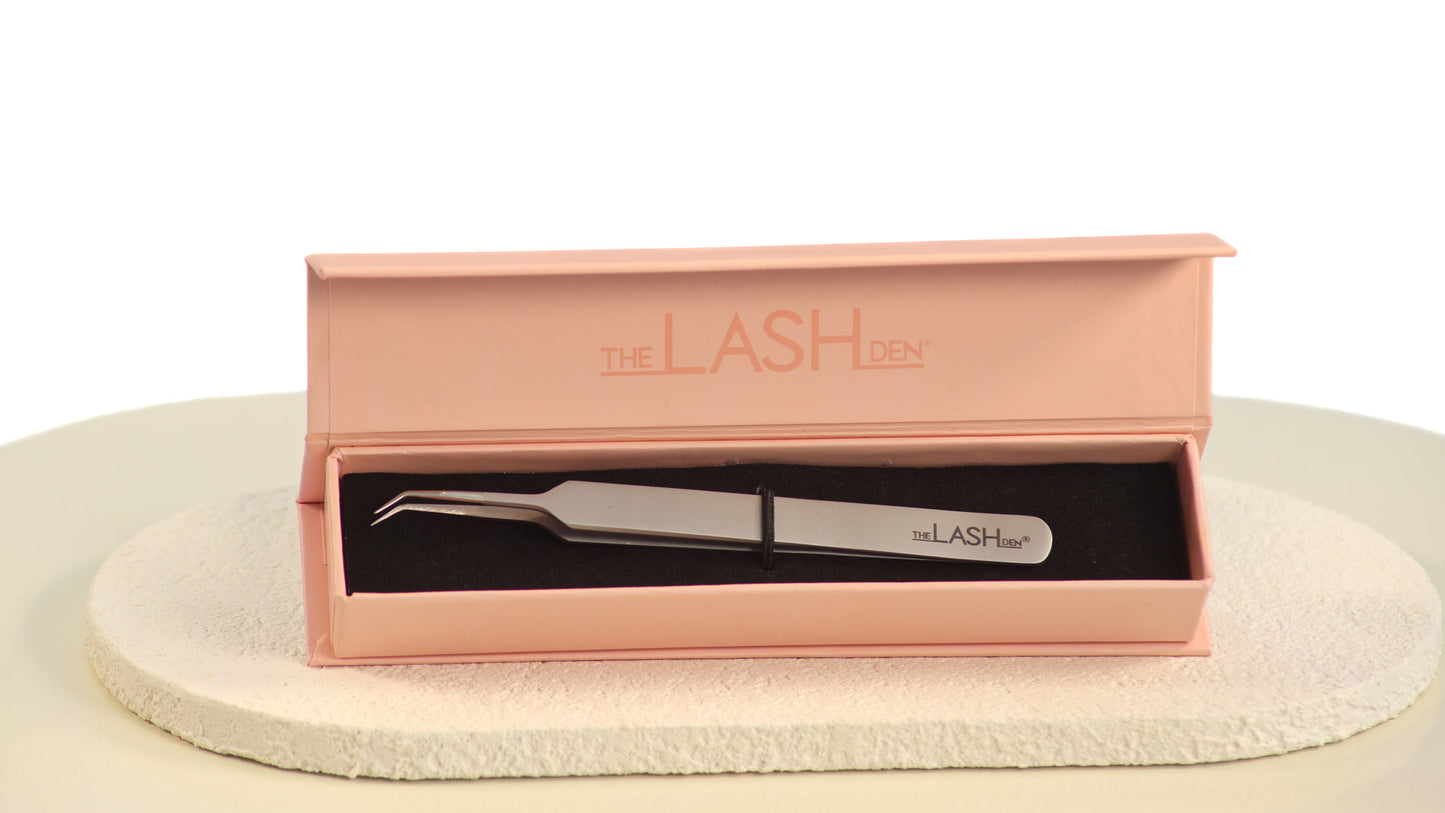 Angled Isolation Lash Extension Tweezer
